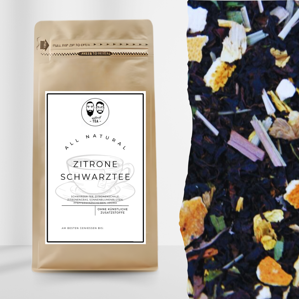 Zitrone Schwarztee