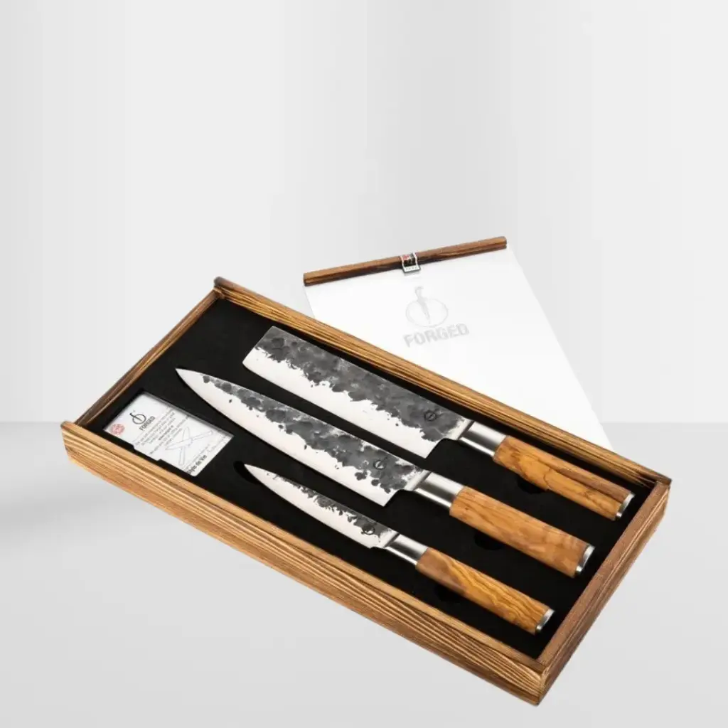 Forged Messerset Olive 