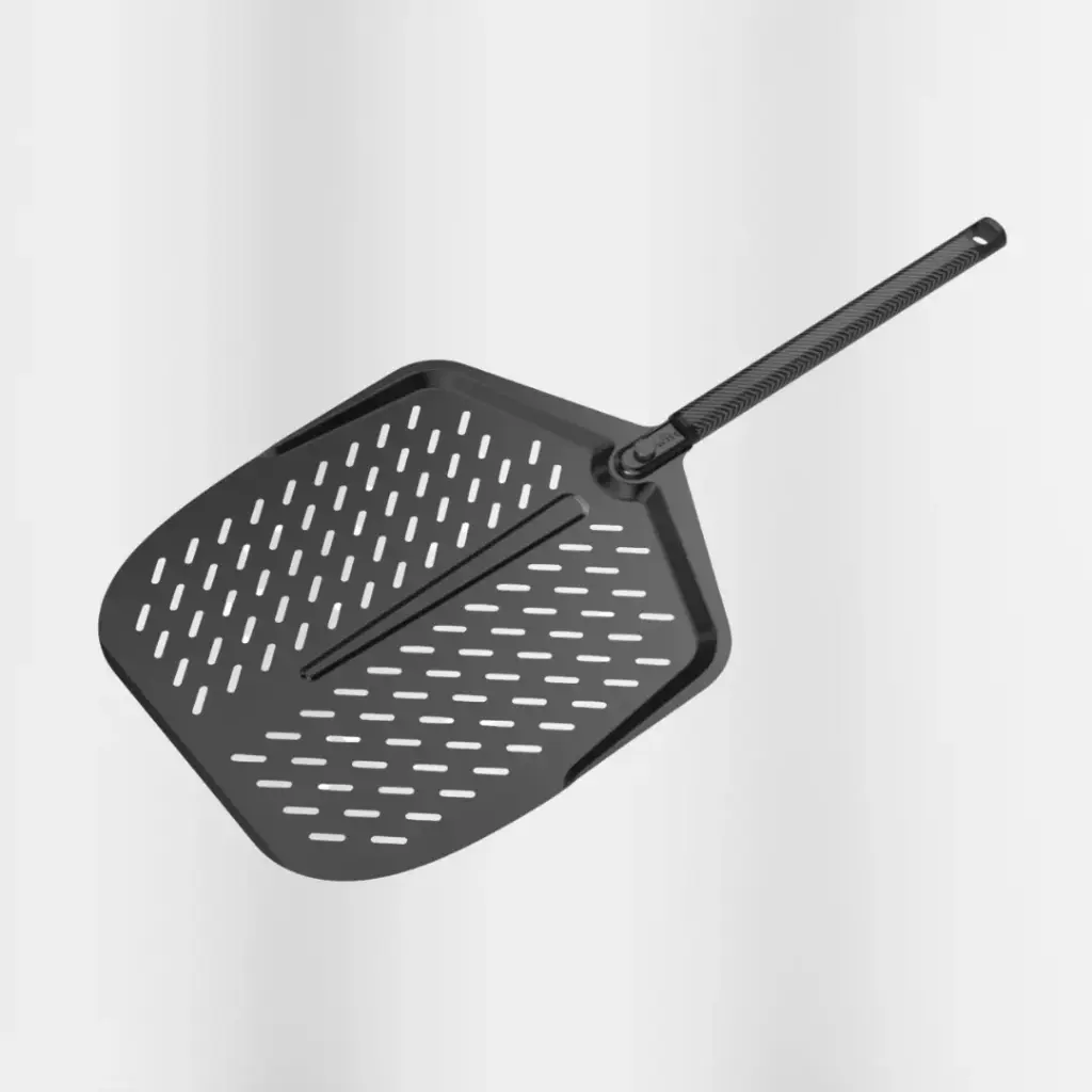 Pizzaschieber Eloxiert 14 Zoll Schwarz